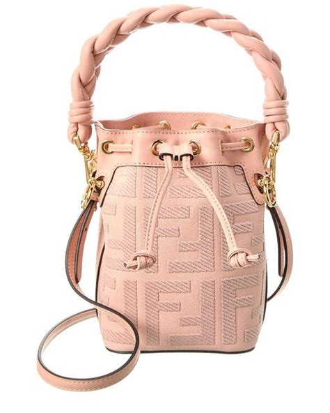 fendi pink bucket bag